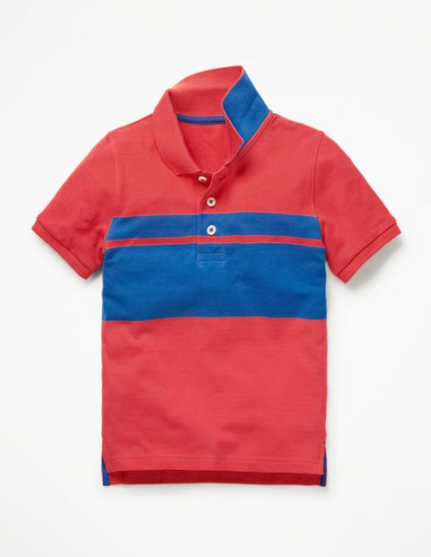 Piqué Polo Shirt - Duke Blue/Jam Red Piqué Polo Shirt - Duke Blue/Jam Red