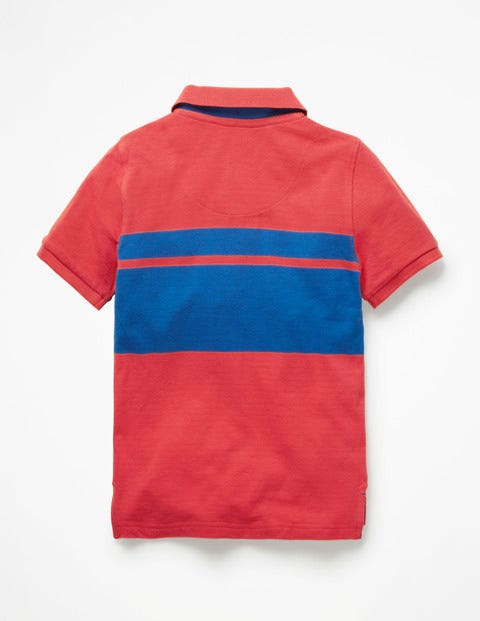Piqué Polo Shirt - Duke Blue/Jam Red Piqué Polo Shirt - Duke Blue/Jam Red