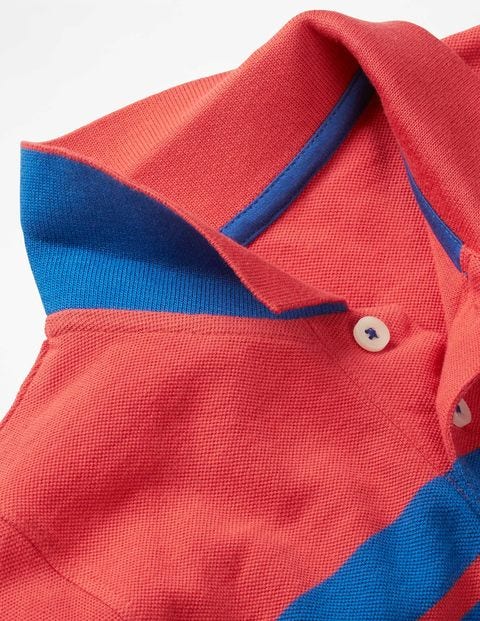 Piqué Polo Shirt - Duke Blue/Jam Red Piqué Polo Shirt - Duke Blue/Jam Red