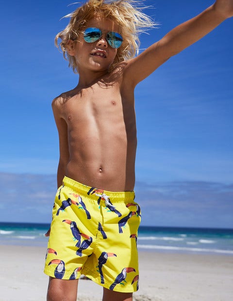 Bathers - Pop Yellow Tropical Toucans Bathers - Pop Yellow Tropical Toucans