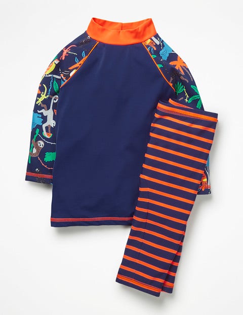 Surf Suit - College Blue Multi Tree Tops Surf Suit - College Blue Multi Tree Tops