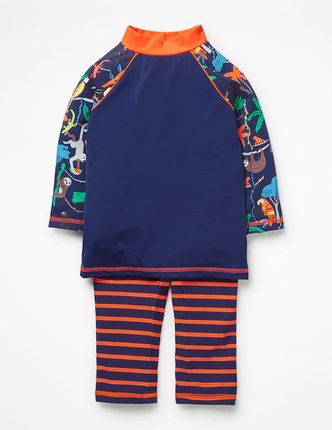 Surf Suit - College Blue Multi Tree Tops Surf Suit - College Blue Multi Tree Tops