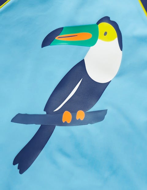 Top De Plage Avec Logo - Toucan bleu nuageux Top De Plage Avec Logo - Toucan bleu nuageux