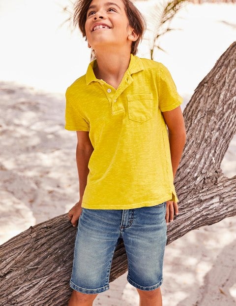 Garment-Dyed Jersey Polo - Mimosa Yellow Garment-Dyed Jersey Polo - Mimosa Yellow