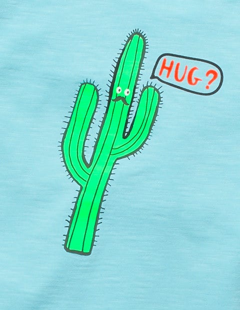 Animal Graphic T-Shirt - Blue Quartz Cactus Animal Graphic T-Shirt - Blue Quartz Cactus