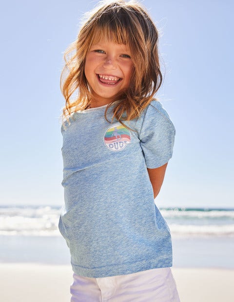 Surfer T-Shirt - Light Blue Marl Surfer T-Shirt - Light Blue Marl