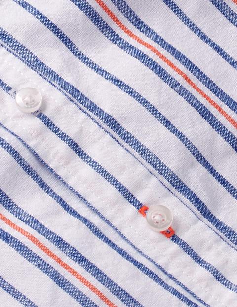 Chemise Fun À Manches Courtes - Orange étincelle/bleu vague Chemise Fun À Manches Courtes - Orange étincelle/bleu vague