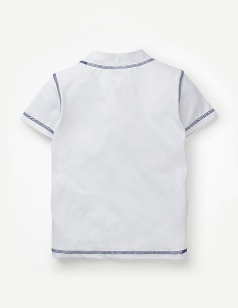 Short-Sleeved Rash Guard - White Short-Sleeved Rash Guard - White
