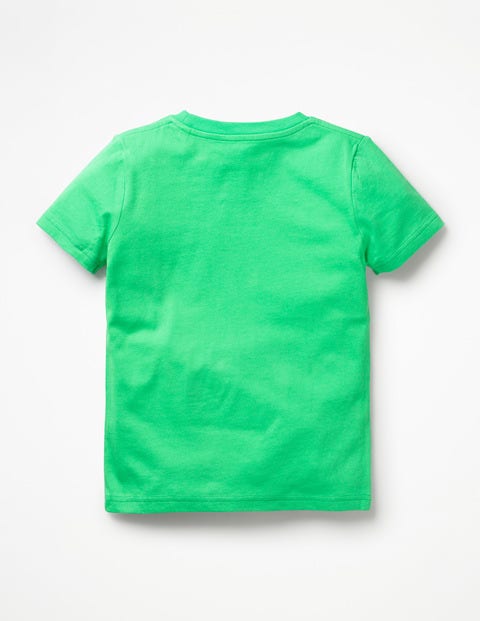 Appliqué Animal Dude T-Shirt - Parrot Green Marmoset Appliqué Animal Dude T-Shirt - Parrot Green Marmoset