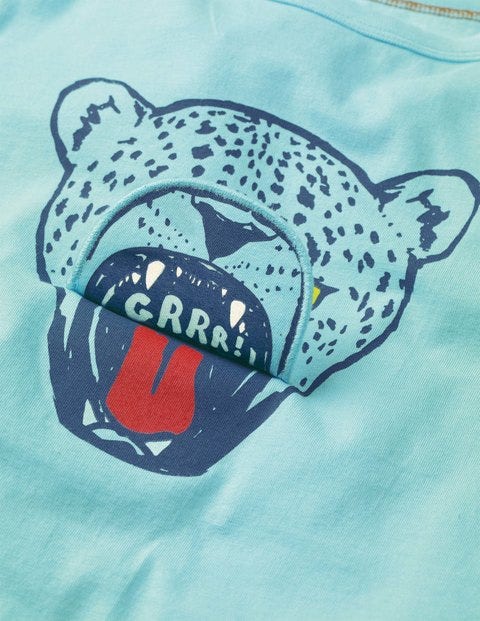 Big Mouth T-Shirt - Blue Quartz Hungry Jaguar Big Mouth T-Shirt - Blue Quartz Hungry Jaguar