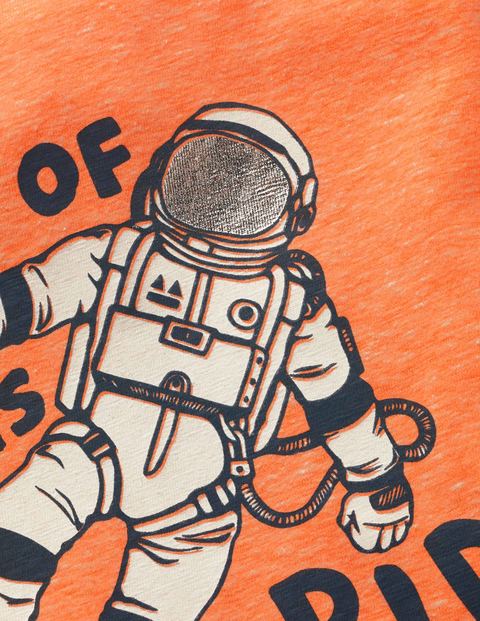 Zoom-To-The-Moon T-Shirt - Acid Orange Astronaut Zoom-To-The-Moon T-Shirt - Acid Orange Astronaut