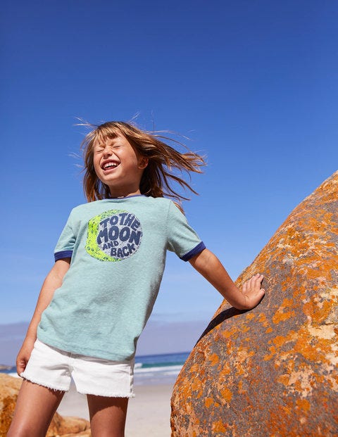 Zoom-To-The-Moon T-Shirt - Mineral Blue Moon Zoom-To-The-Moon T-Shirt - Mineral Blue Moon