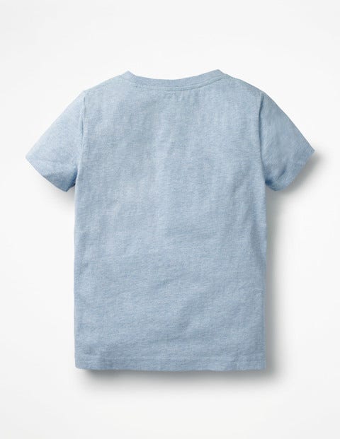 Wild Animals T-Shirt - Blue Marl Toothy Creatures Wild Animals T-Shirt - Blue Marl Toothy Creatures