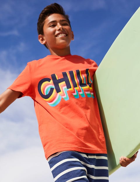 Cool Graphic T-Shirt - Tropical Orange Chill Cool Graphic T-Shirt - Tropical Orange Chill