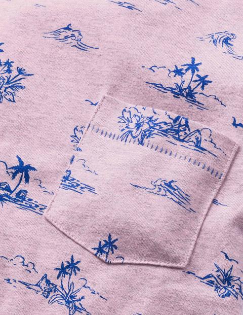 Exotic Island T-Shirt - Pink Tropical Surf Exotic Island T-Shirt - Pink Tropical Surf