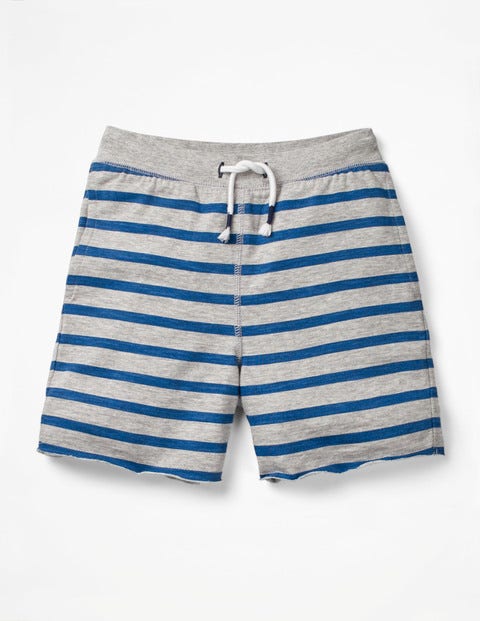Slub Jersey Shorts - Grey Marl/College Blue Slub Jersey Shorts - Grey Marl/College Blue
