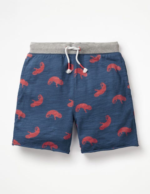 Slub Jersey Shorts - Lagoon Blue Chameleon Slub Jersey Shorts - Lagoon Blue Chameleon