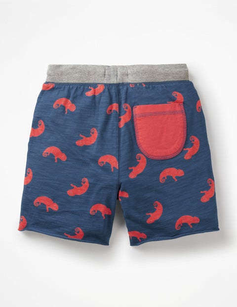 Slub Jersey Shorts - Lagoon Blue Chameleon Slub Jersey Shorts - Lagoon Blue Chameleon