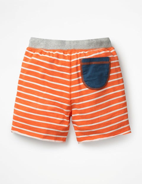 Short En Jersey Flammé - Orange étincelle/blanc Short En Jersey Flammé - Orange étincelle/blanc