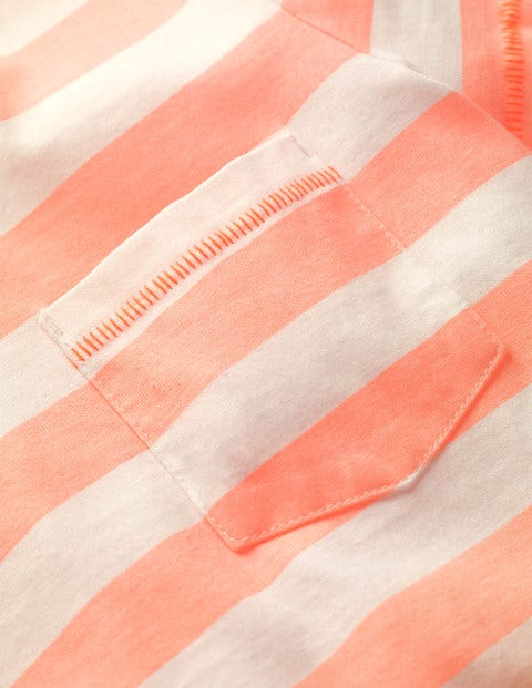 Dip-Dye T-Shirt - White/Neon Orange Dip-Dye T-Shirt - White/Neon Orange