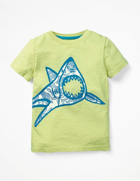 Glow-In-The-Light T-Shirt - Sherbert Lime Shark Glow-In-The-Light T-Shirt - Sherbert Lime Shark