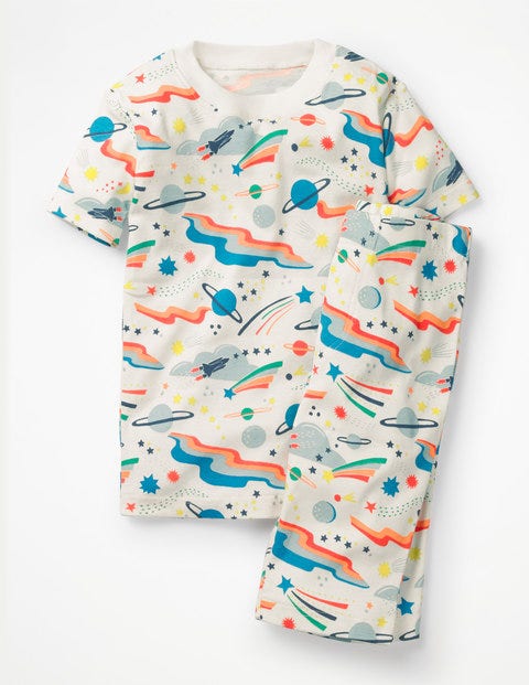 Glow-In-The-Dark Space Pyjamas - Multi Lunar Landing Glow-In-The-Dark Space Pyjamas - Multi Lunar Landing