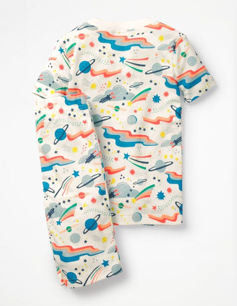 Glow-In-The-Dark Space Pyjamas - Multi Lunar Landing Glow-In-The-Dark Space Pyjamas - Multi Lunar Landing