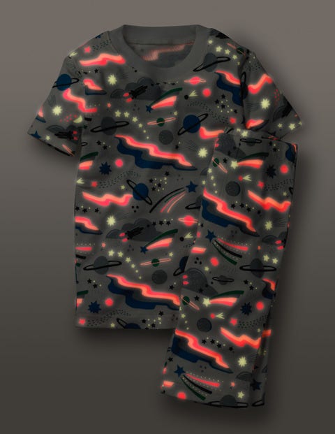 Glow-In-The-Dark Space Pyjamas - Multi Lunar Landing Glow-In-The-Dark Space Pyjamas - Multi Lunar Landing