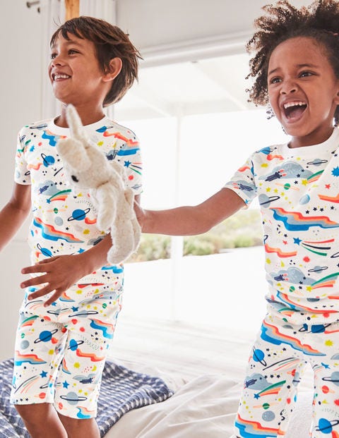 Glow-In-The-Dark Space Pyjamas - Multi Lunar Landing Glow-In-The-Dark Space Pyjamas - Multi Lunar Landing