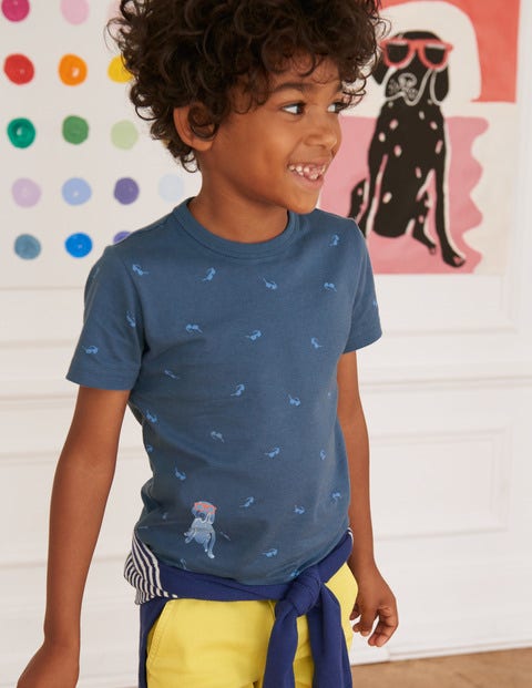 Printed T-Shirt - Lagoon Blue Sunglasses Printed T-Shirt - Lagoon Blue Sunglasses