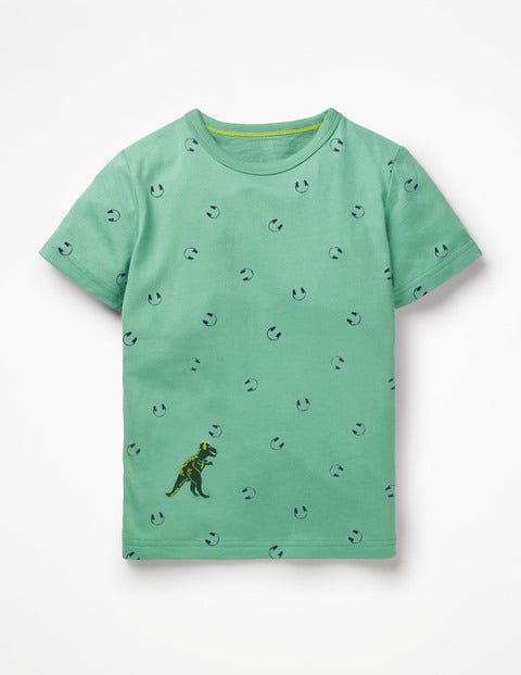Printed T-Shirt - Patina Green Headphones Printed T-Shirt - Patina Green Headphones