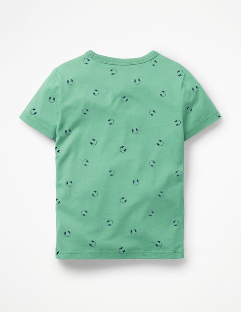 Printed T-Shirt - Patina Green Headphones Printed T-Shirt - Patina Green Headphones