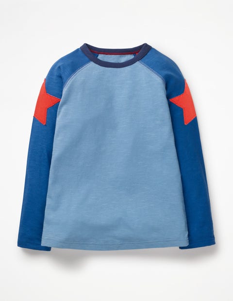 Superstar Raglan T-Shirt - Lake Blue/Duke Blue Star Superstar Raglan T-Shirt - Lake Blue/Duke Blue Star