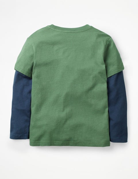 Textured Animal T-Shirt - Rosemary Green Dinosaurs Textured Animal T-Shirt - Rosemary Green Dinosaurs