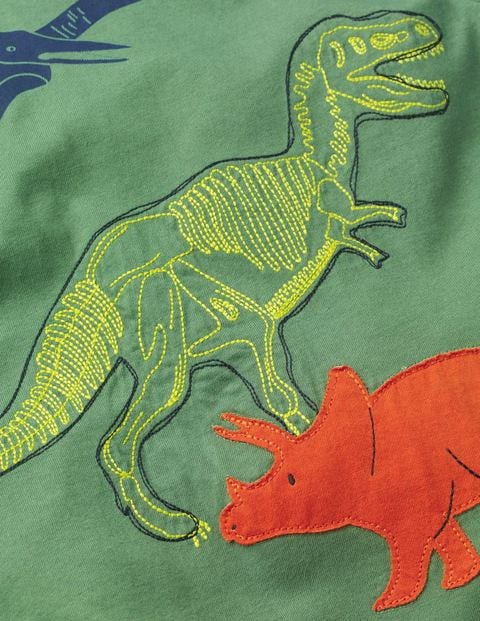 Textured Animal T-Shirt - Rosemary Green Dinosaurs Textured Animal T-Shirt - Rosemary Green Dinosaurs