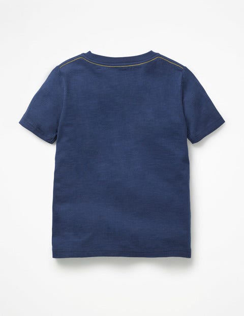 Slub Washed T-Shirt - College Blue Slub Washed T-Shirt - College Blue