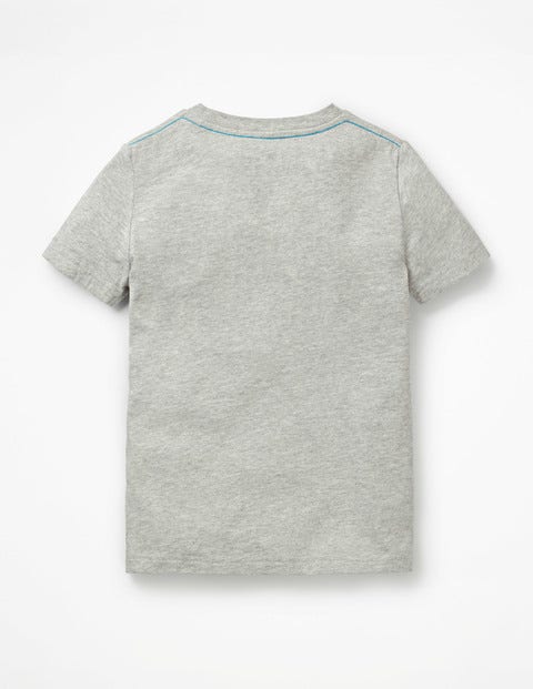Slub Washed T-Shirt - Grey Marl Slub Washed T-Shirt - Grey Marl
