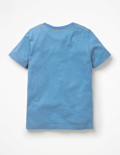 Slub Washed T-Shirt - Wild Blueberry Blue Slub Washed T-Shirt - Wild Blueberry Blue