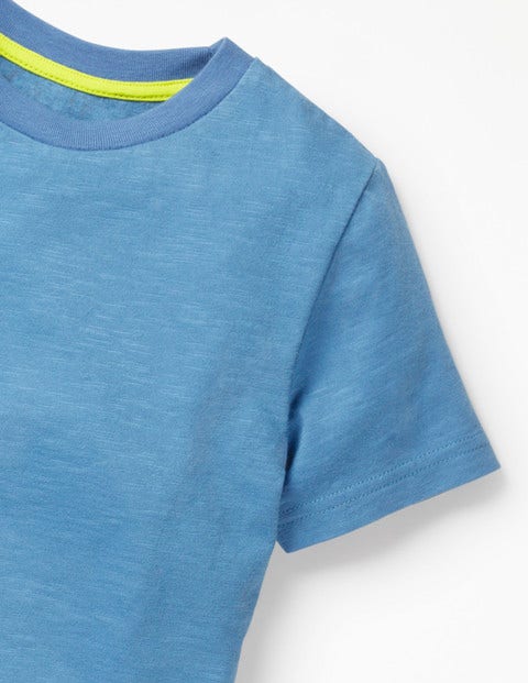 Slub Washed T-Shirt - Wild Blueberry Blue Slub Washed T-Shirt - Wild Blueberry Blue