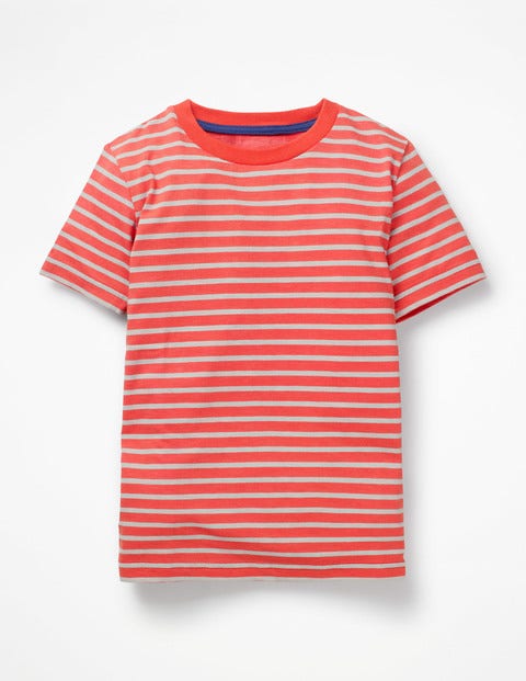 Slub Washed T-Shirt - Beam Red/Ocean Scene Blue Slub Washed T-Shirt - Beam Red/Ocean Scene Blue