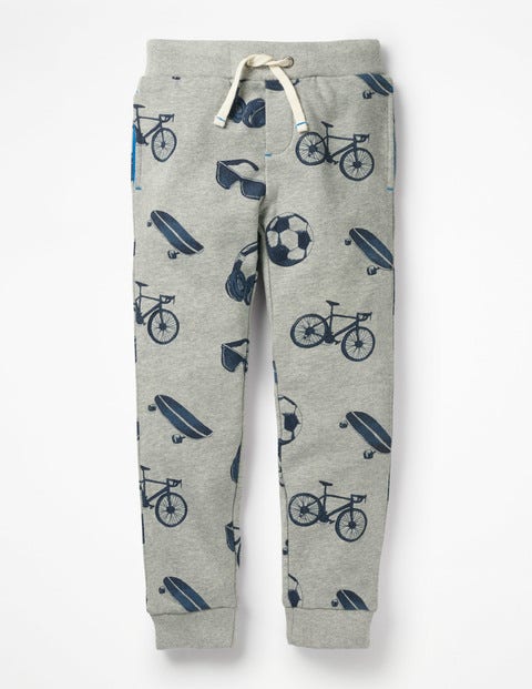 Printed Joggers - Grey Marl Day Out Printed Joggers - Grey Marl Day Out
