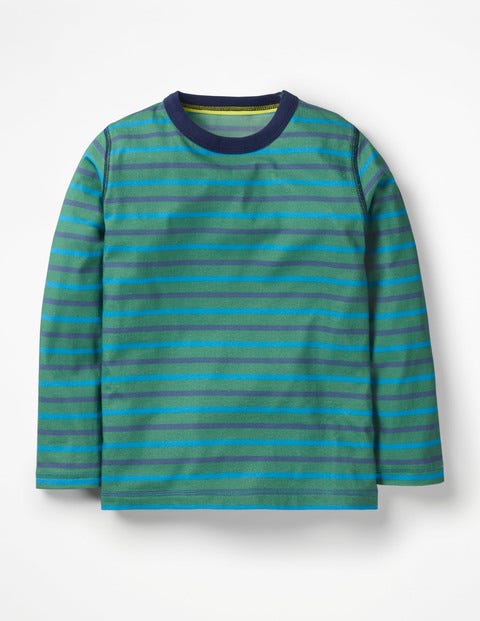 Superweiches T-Shirt - Rosmaringrün/Elektrisches Blau Superweiches T-Shirt - Rosmaringrün/Elektrisches Blau