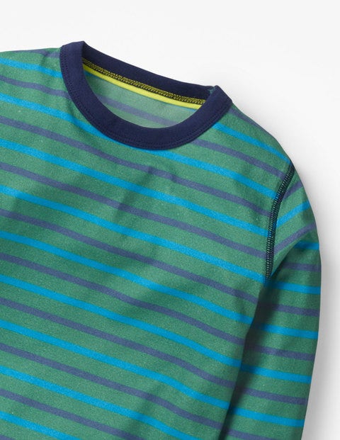 Superweiches T-Shirt - Rosmaringrün/Elektrisches Blau Superweiches T-Shirt - Rosmaringrün/Elektrisches Blau