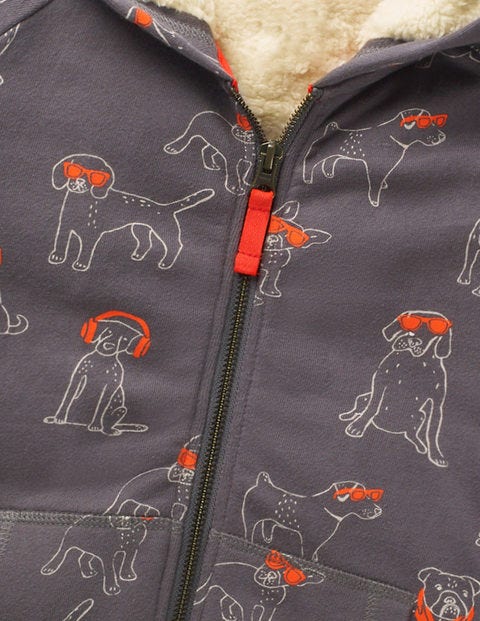 Shaggy Zip-Up Hoodie - Pewter Grey DJ Dogs Shaggy Zip-Up Hoodie - Pewter Grey DJ Dogs