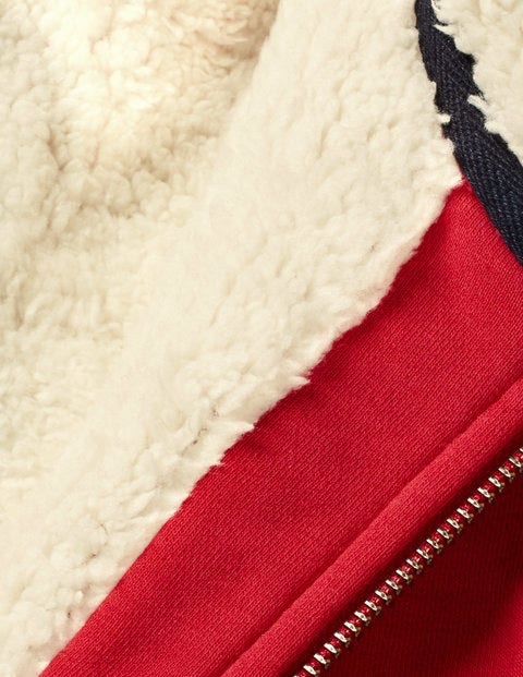 Shaggy Zip-Up Hoodie - Rockabilly Red Shaggy Zip-Up Hoodie - Rockabilly Red