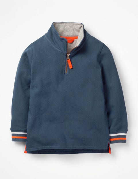 Half-Zip Sweatshirt - Lagoon Blue Half-Zip Sweatshirt - Lagoon Blue