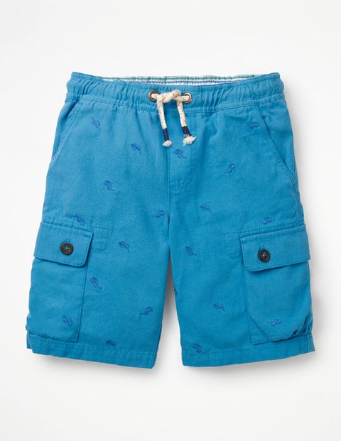 Pull-On Cargo Shorts - Caspian Blue Sunglasses Pull-On Cargo Shorts - Caspian Blue Sunglasses
