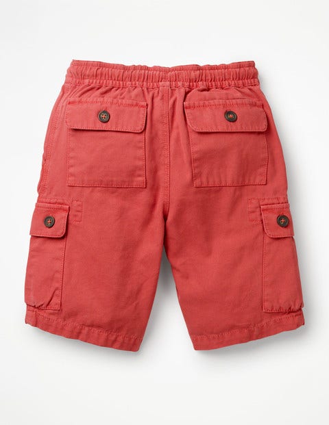 Pull-On Cargo Shorts - Washed Red Pull-On Cargo Shorts - Washed Red