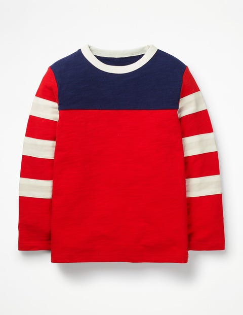 Sporty Colourblock T-Shirt - Beam Red Sporty Colourblock T-Shirt - Beam Red