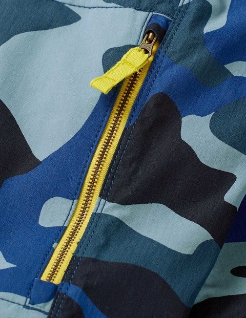Zip-Off Techno Pants - College Blue Camouflage Zip-Off Techno Pants - College Blue Camouflage
